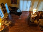 Looking Down on a Baby Grand on a Anderson Tuftex Hardwood Floor