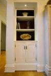 Custom Nook with Shelves & Cabinets