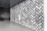 Bergamo Herringbone Mosaic Backsplash