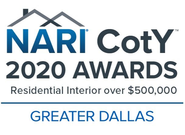 Renowned Renovation Awarded Dallas NARI 2020 Contractor of the Year Residential Interior Remodeling $500.000 Plus Budget