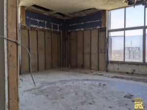 Luxury Penthouse Master Bedroom During Remodeling Dallas TX