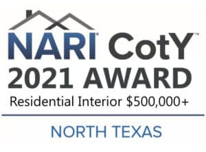 NARI CotY 2021 Awards North Texas: Residential Interior $500,000+