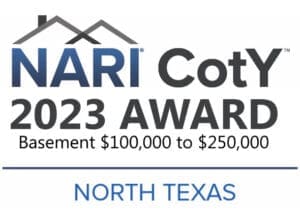 NARI CotY 2023 Awards North Texas: Basement $100,00 to $250,000