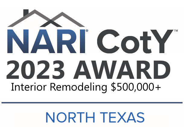 NARI CotY 2023 Awards North Texas: Interior Remodeling $500,000+