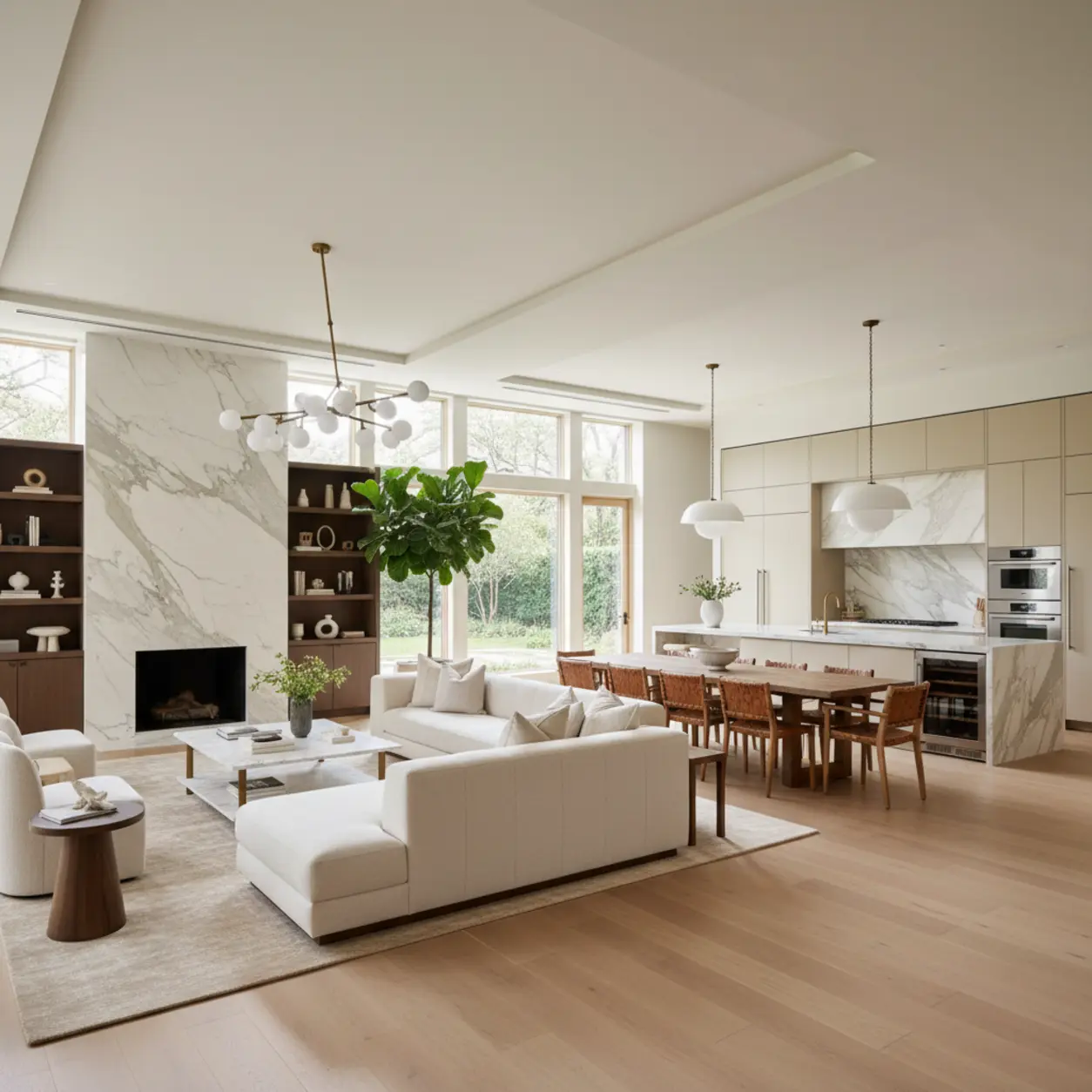 Interior of a luxury estate renovation designed by Renowned Group, the premier home remodelers Dallas homeowners trust.